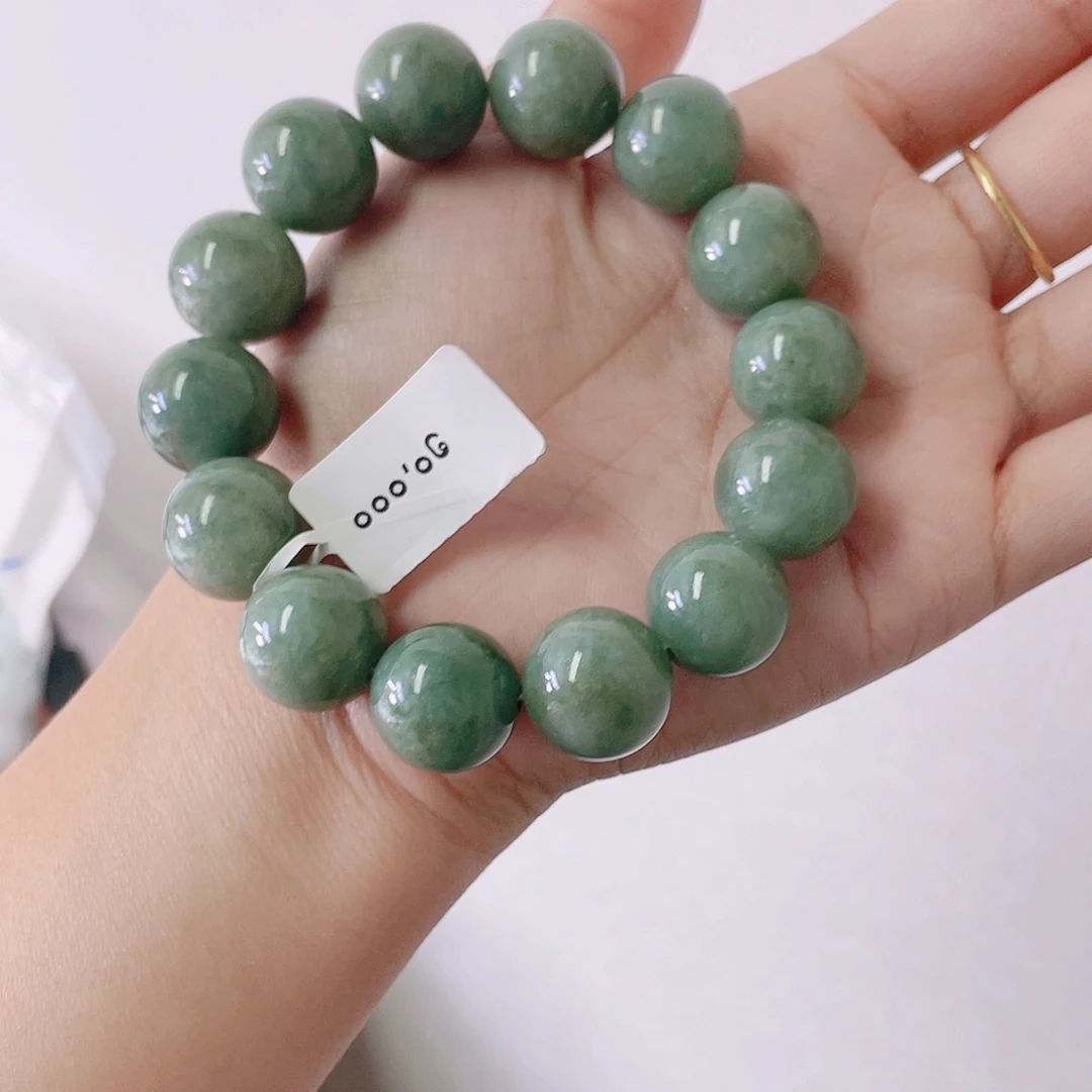 未镶嵌定制翡翠珠串