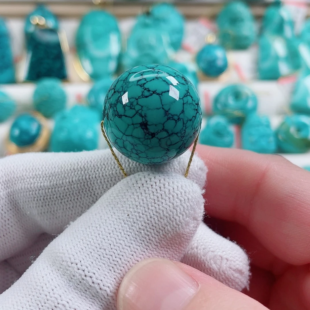 绿松石未镶嵌颈饰尺寸21.3