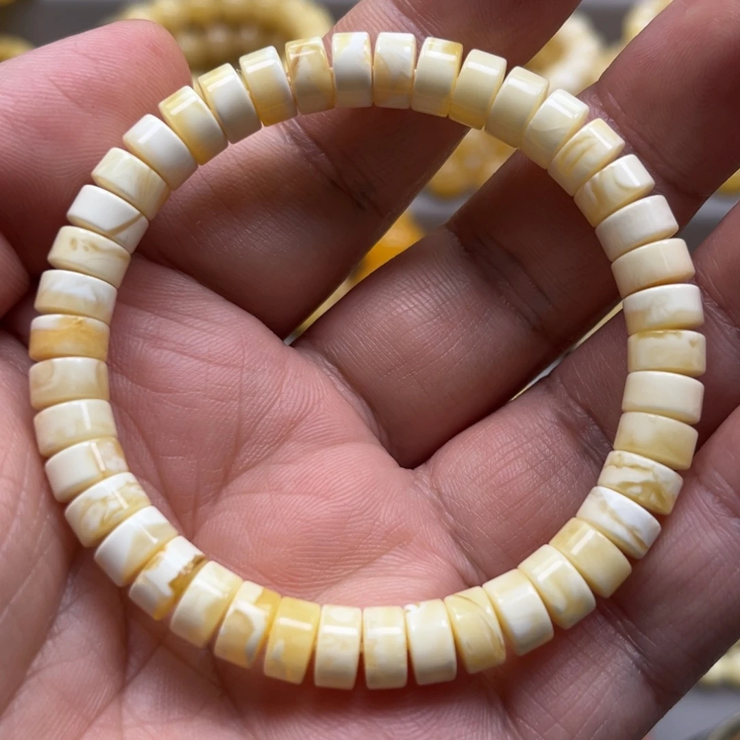 琥珀未镶嵌手链手半手串