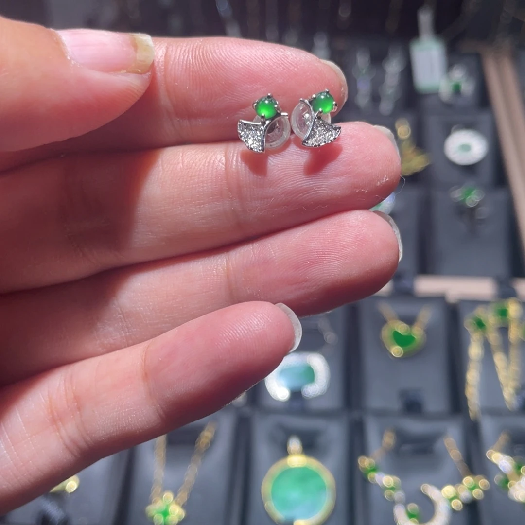 翡翠银S925镶嵌颈饰