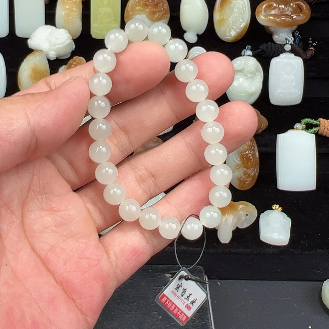 和田玉未镶嵌手链