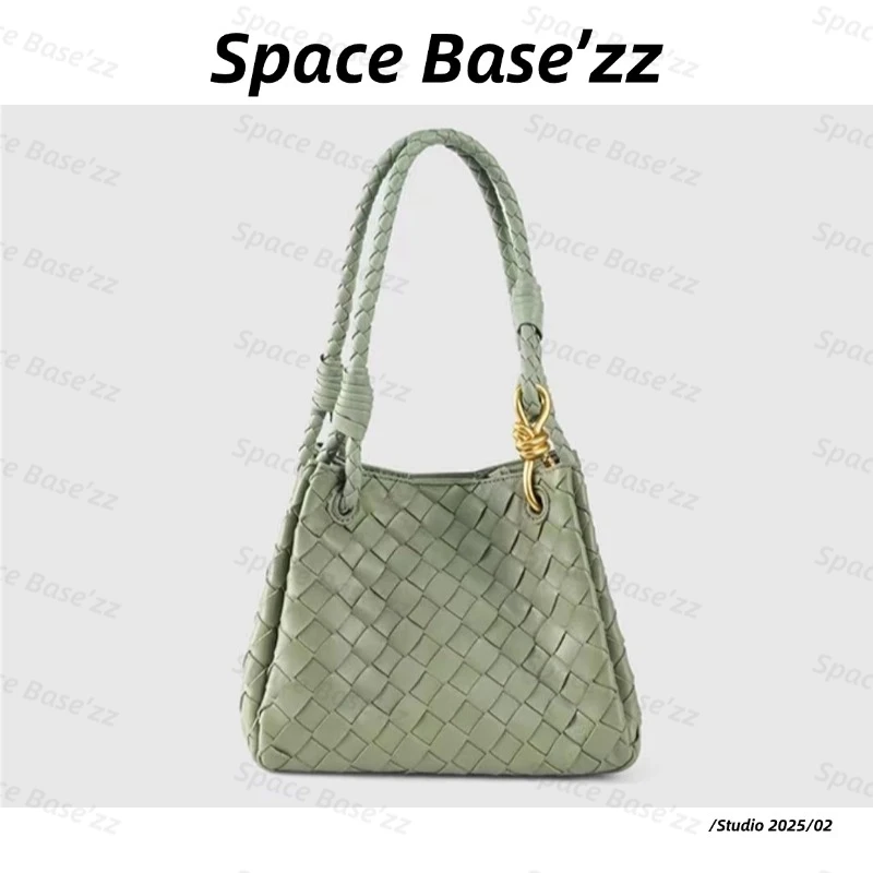 【Space Base】DD-6010#-鼠尾草绿时尚百搭真皮单肩腋下肩包