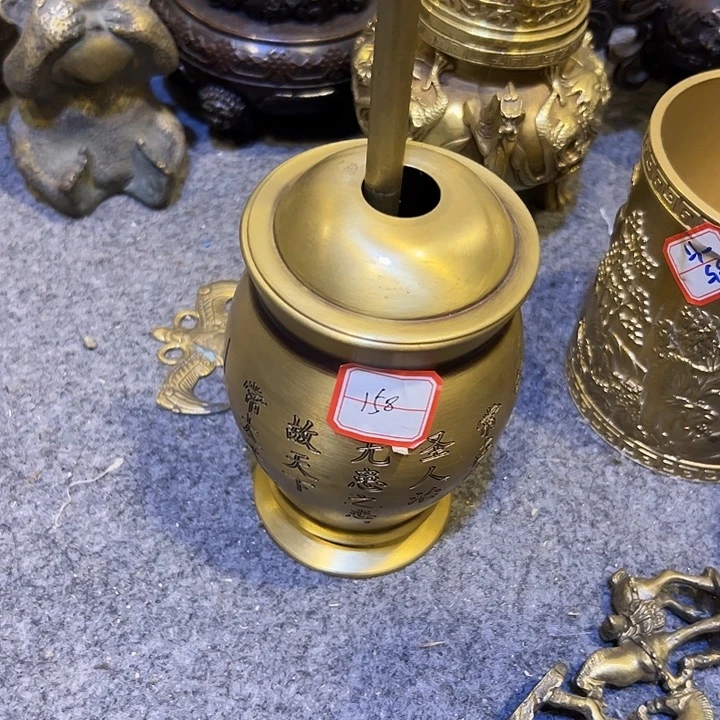 黄铜摆件，文房工艺品摆件
