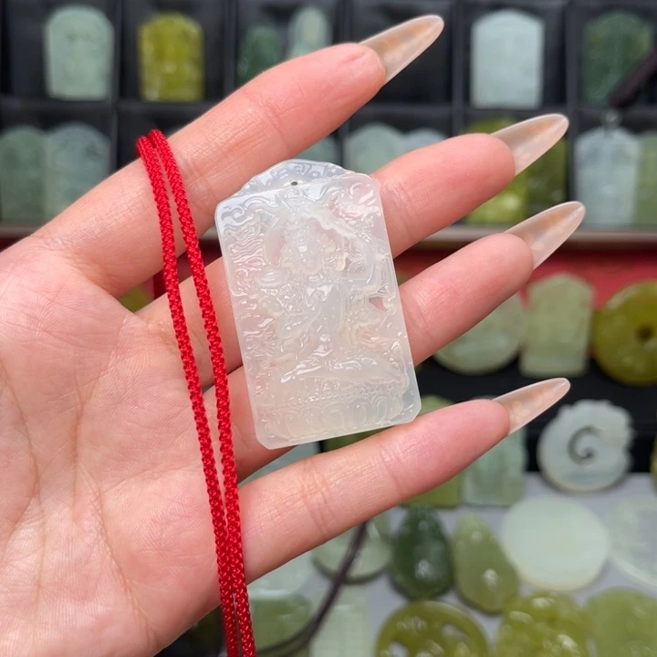 随***飞未镶嵌岫玉吊坠(赠链)