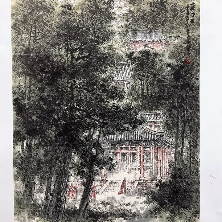 国画亲笔手绘放心去藏