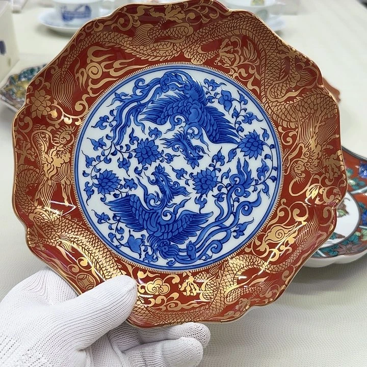 摆件进口瓷器九谷