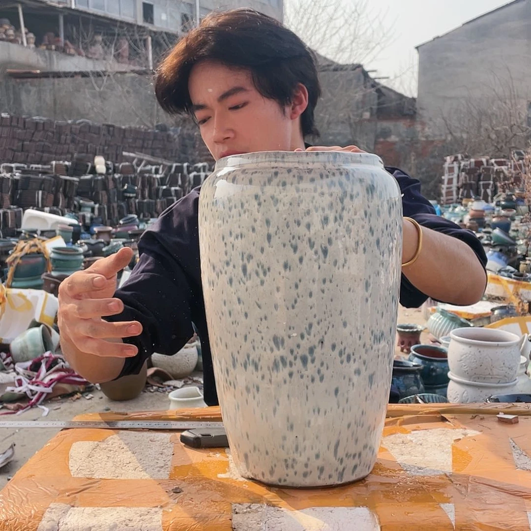 红陶宜兴紫砂粗陶花盆