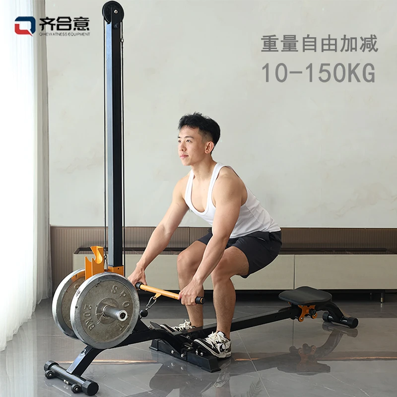 齐合意全新升级哑铃划船机家用多功能可折叠重量调节运动健身器械