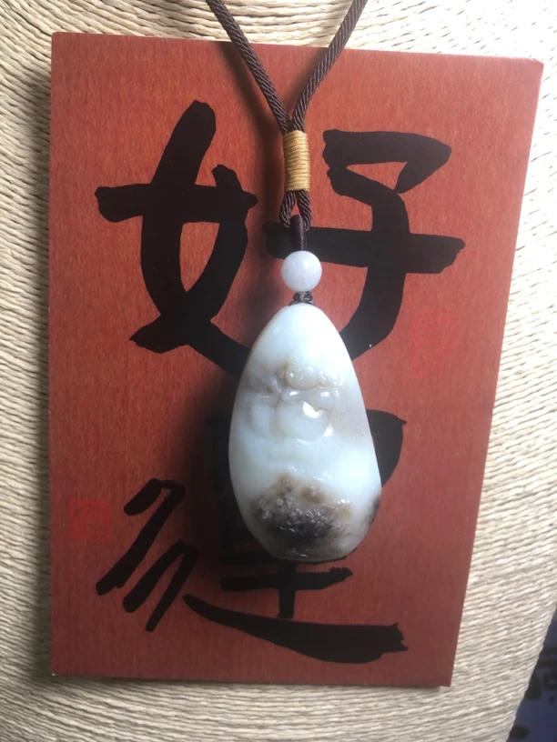 惊爆俄和田玉籽玉俏色乘龙佛公吊坠孤品发抖音基地手慢无