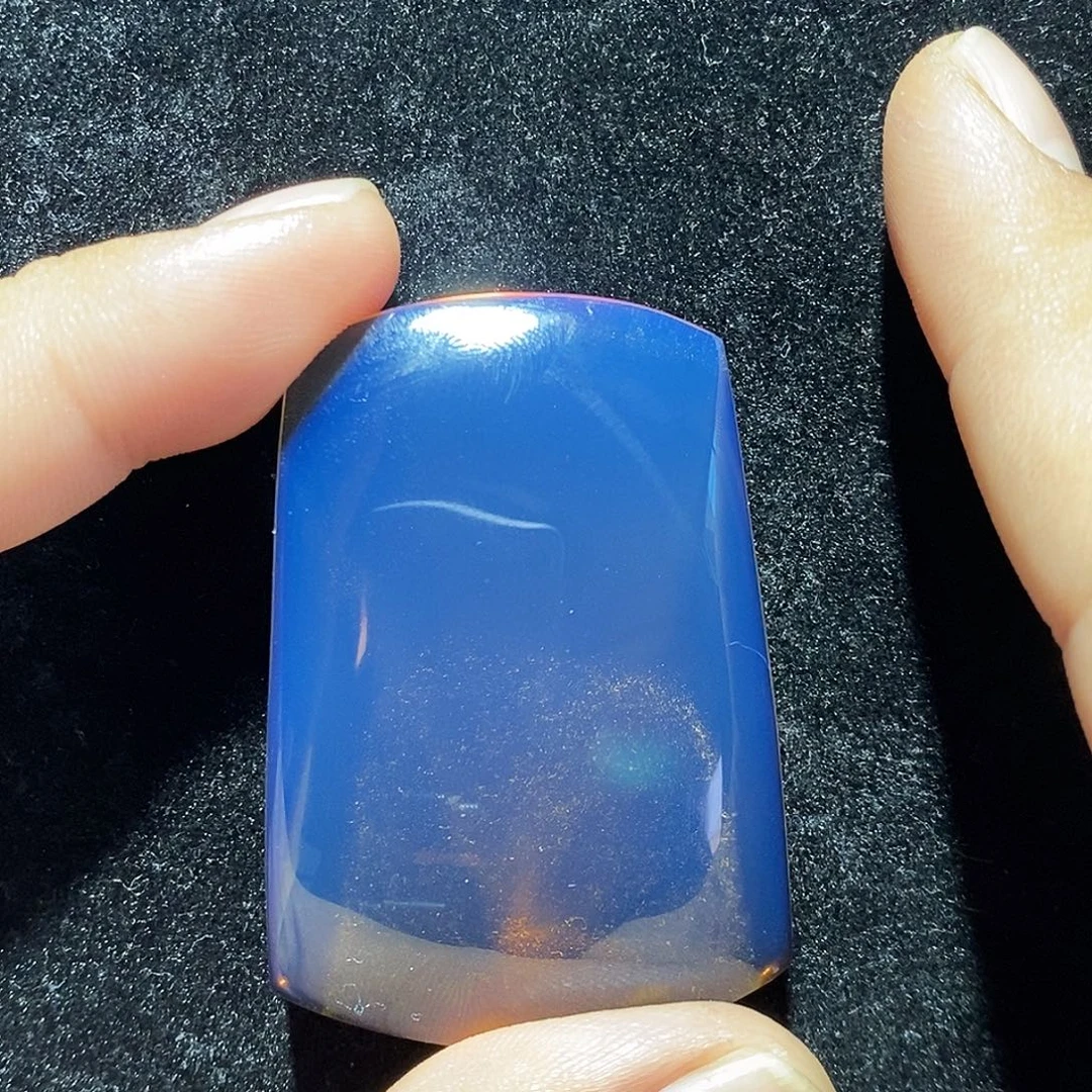 蓝珀未镶嵌珠宝奇石531无事牌