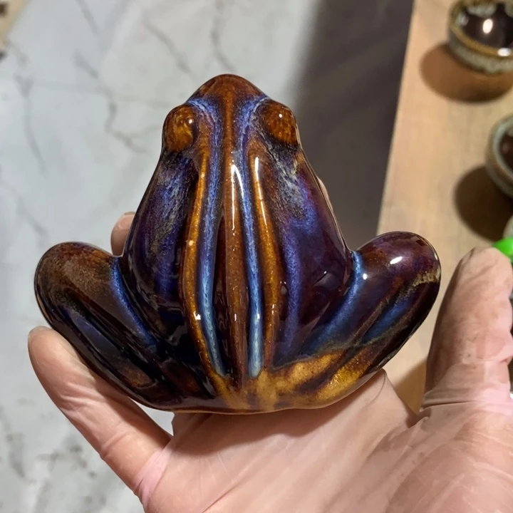 瓷片七厂窑变青蛙