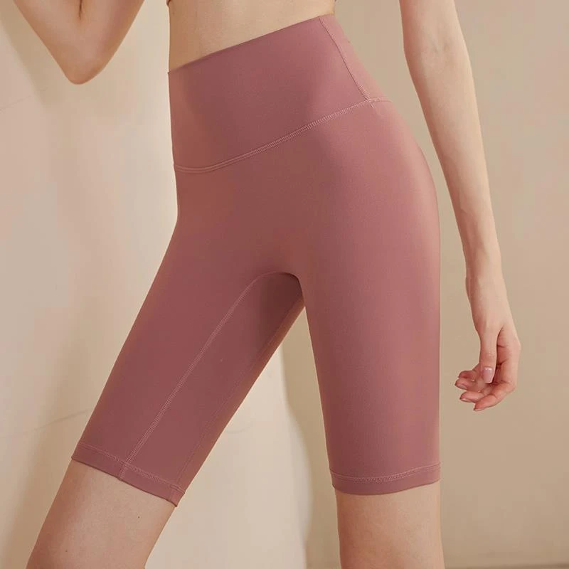 LULUISSUE无缝感瑜伽五分裤女士运动紧身短裤高腰翘臀款适合健身
