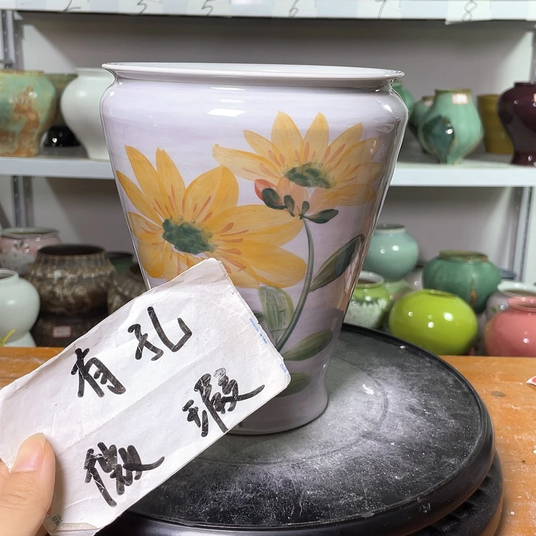 景德镇陶瓷花盆花器微瑕258