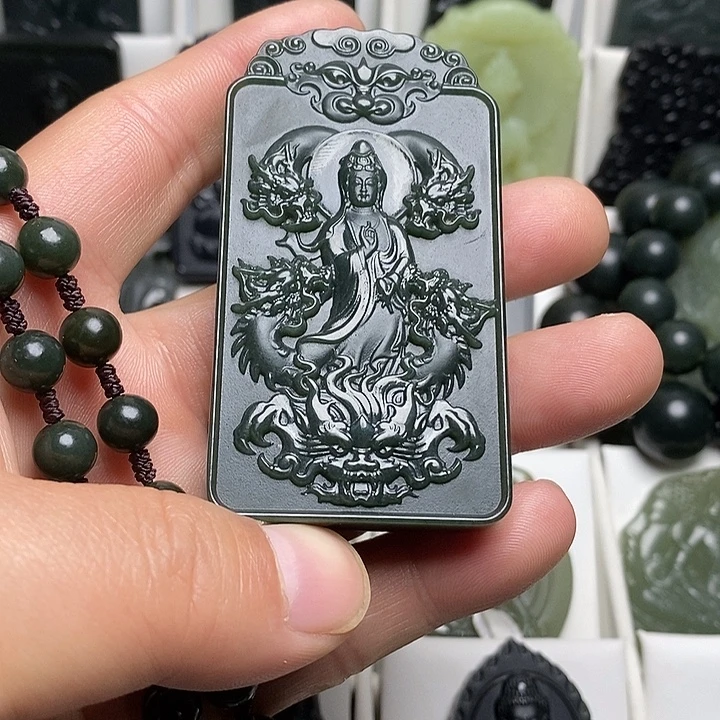 和田玉（青玉）未镶嵌颈饰