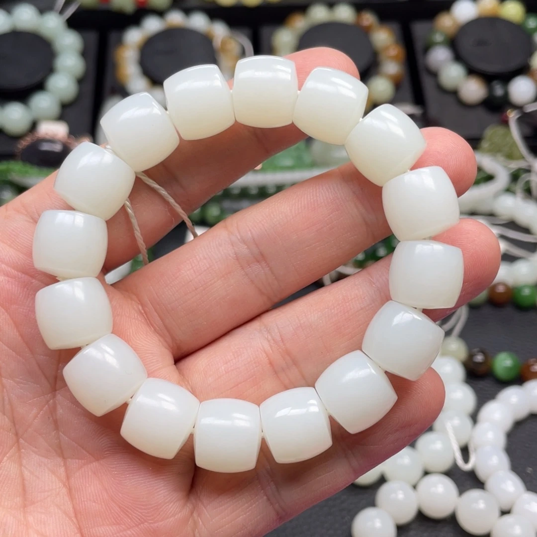 和田玉未镶嵌手链14