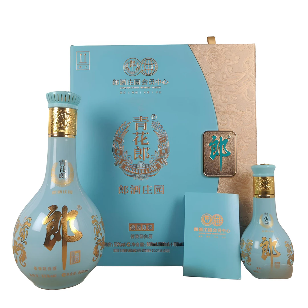 郎酒青花郎郎酒庄园会员尊享 酱香型白酒53度500ml+100ml