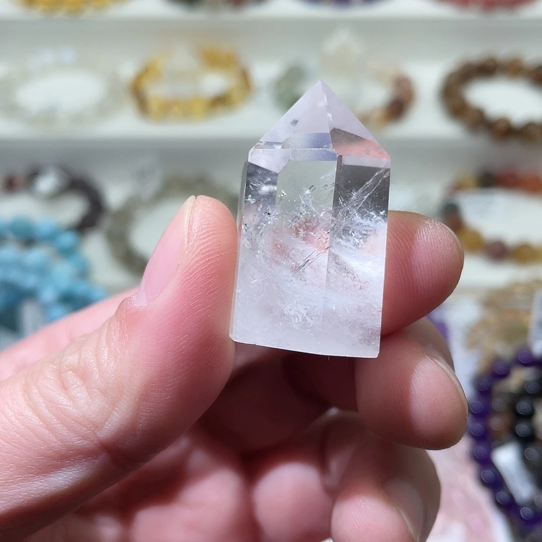 未镶嵌水晶手链晶柱