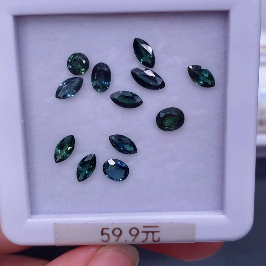 裸石蓝宝石59.9一粒，仅供展示，挑好上定向