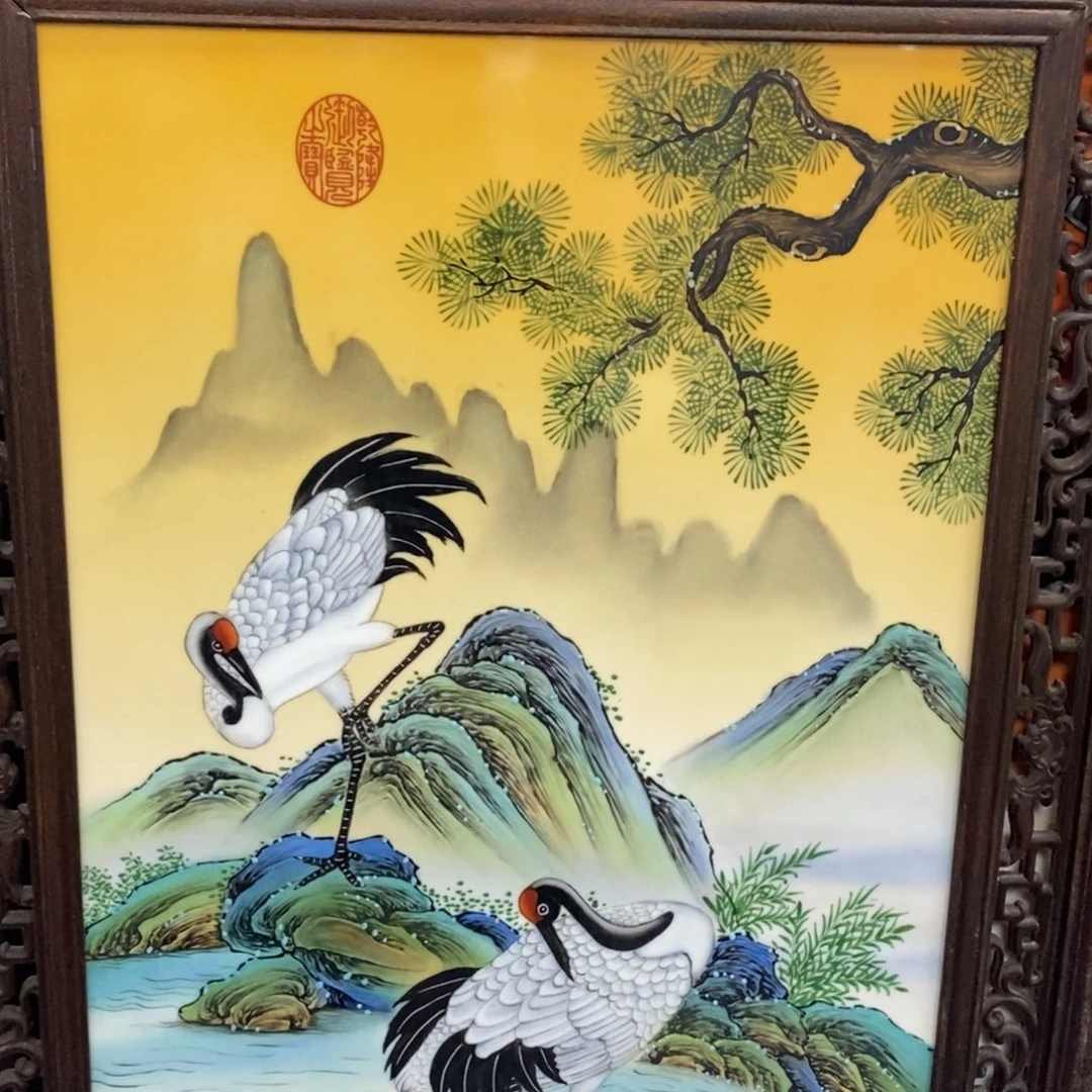 瓷片景德镇瓷板画柴窑烧制