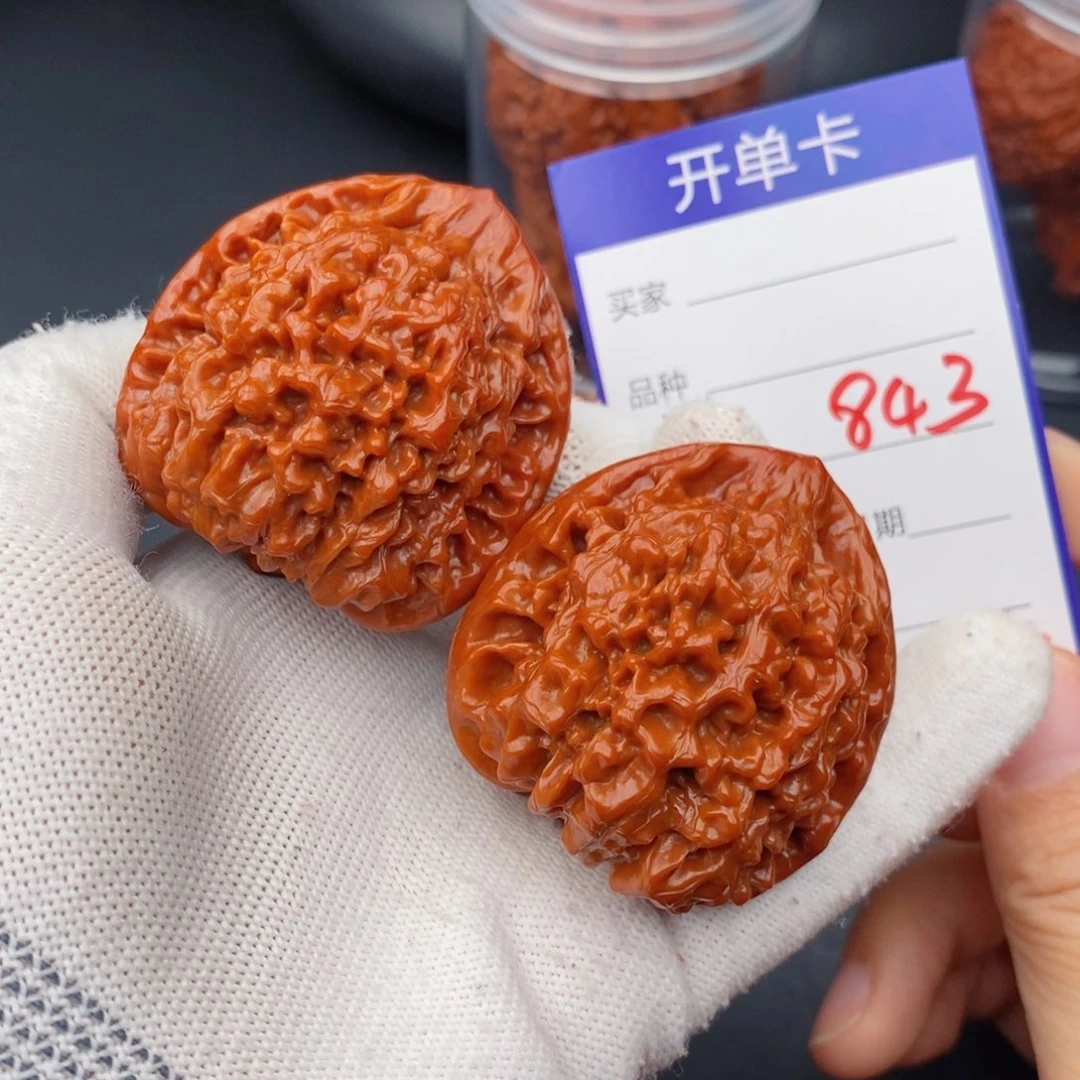 文玩核桃把件46官帽843