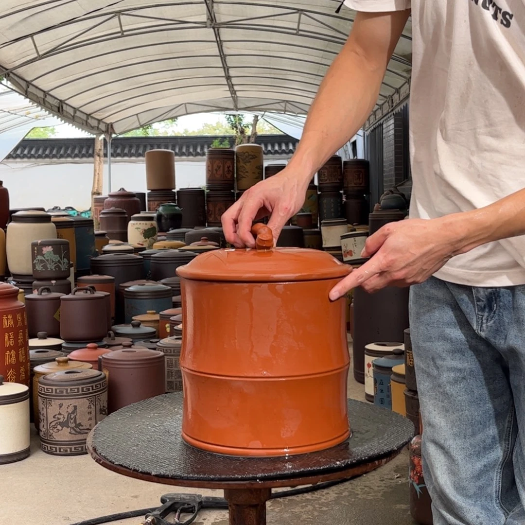 紫砂茶叶罐8 饼茶叶罐