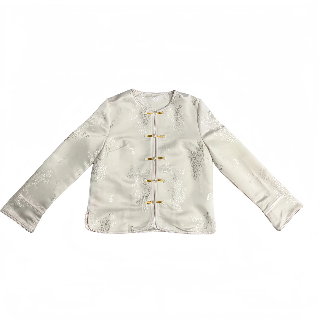 【尺颜】春款女装新款新中式国风外套唐装盘扣上衣