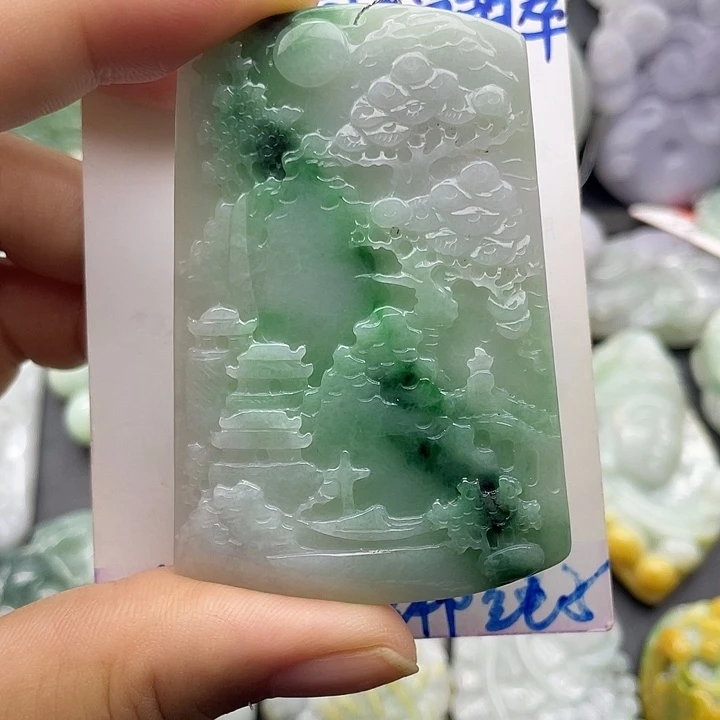 翡翠未镶嵌颈饰天然翡翠