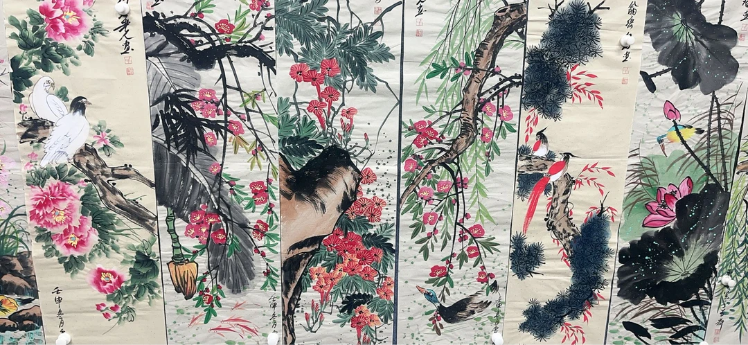 【楚语】精品十二条屏装饰画通用链接