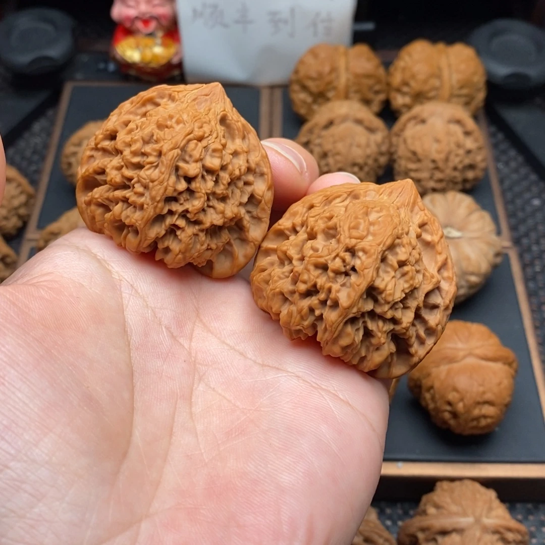 文玩核桃把件❤️全品白茬满天星45尺