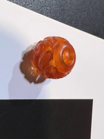 玛瑙珠 如意缠枝 镂空 多样性发一