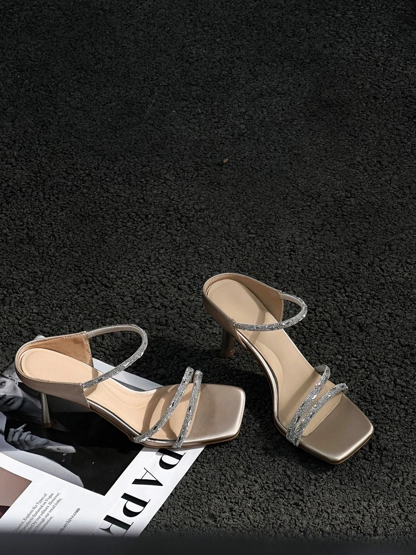 190-5香槟色（5厘米）细跟高跟鞋