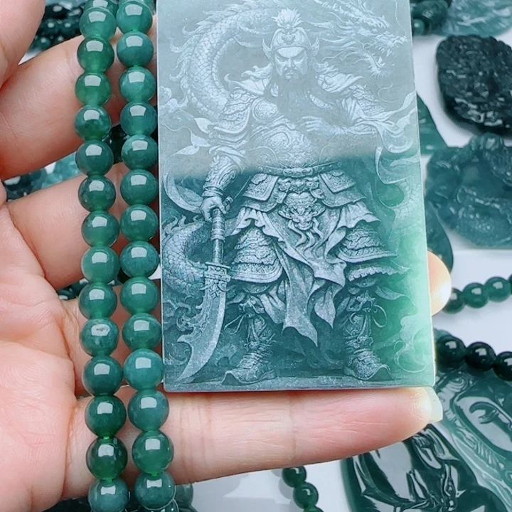 用***6翡翠未镶嵌颈饰多样性发货天然A货翡翠