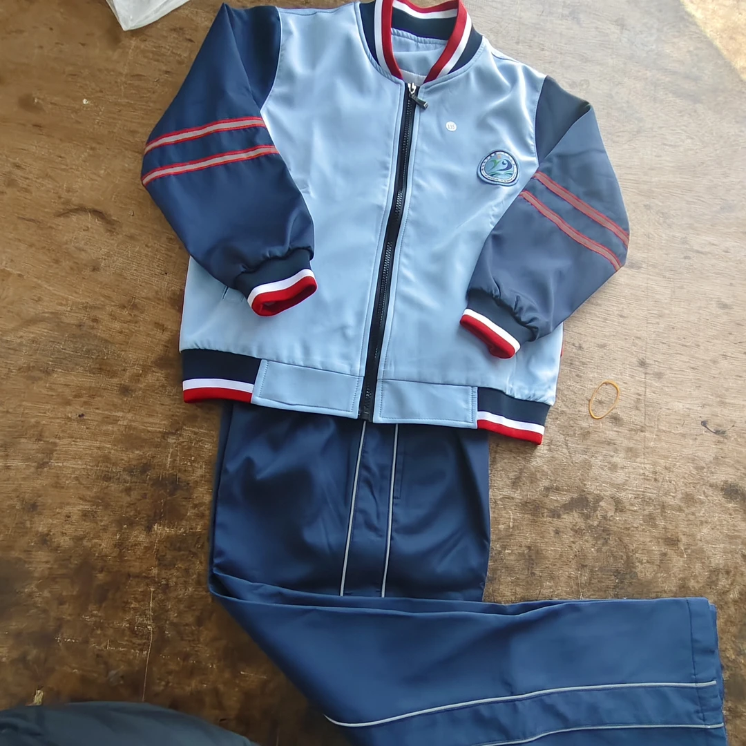 校服蓝色动漫春秋清新运动球服拉链衫小学生大童运动风B类春季