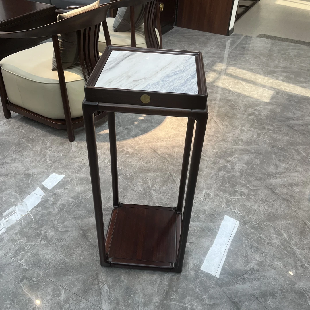 花架新中式实木岩板台面