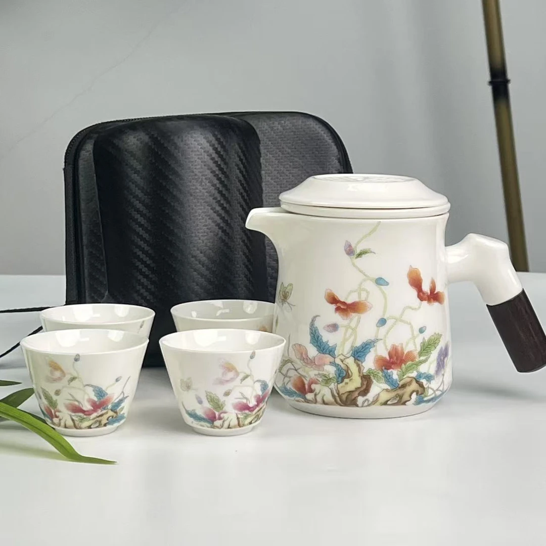 办公杯虞美人+4杯-旅行套