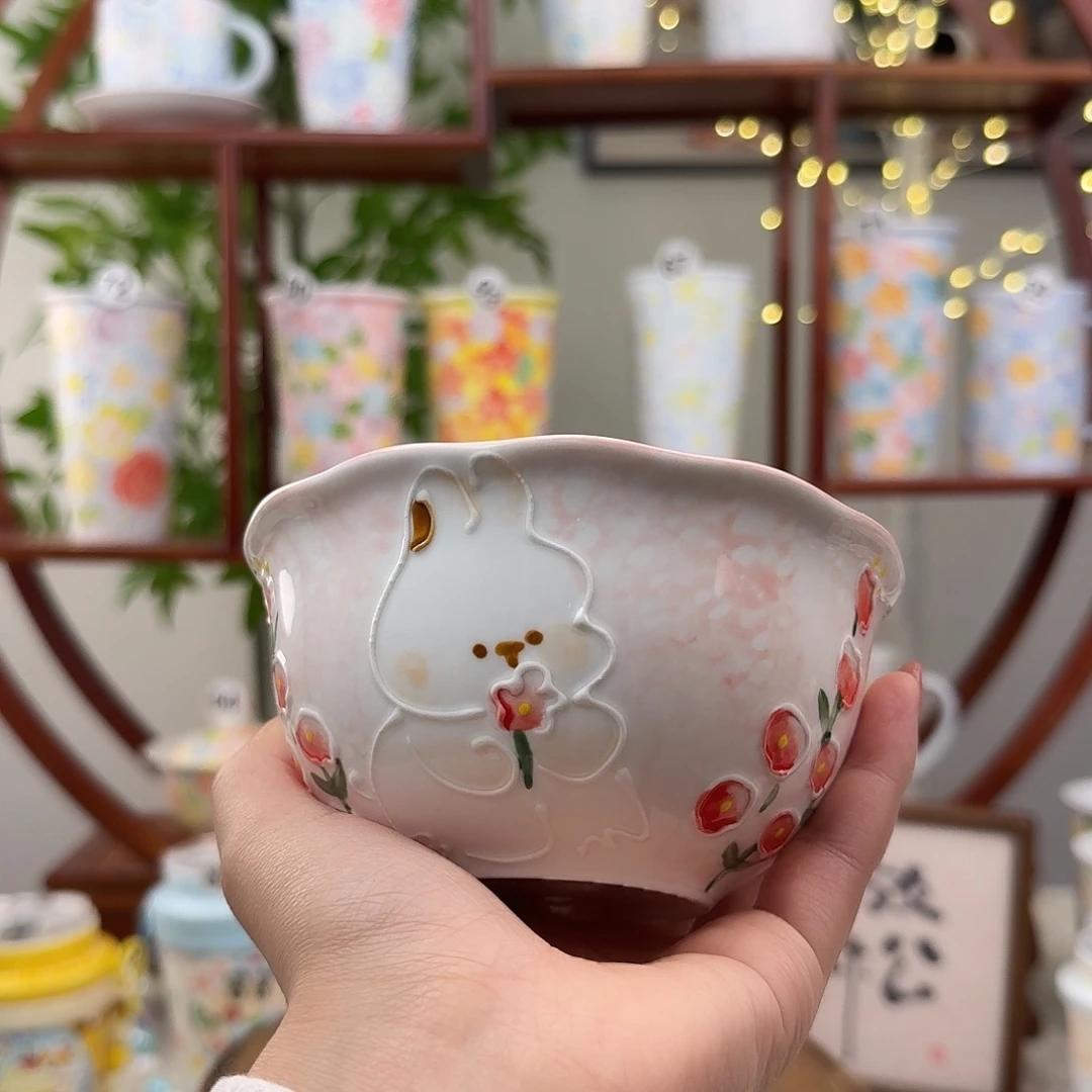 陶摆件29景德镇手绘高温釉下彩