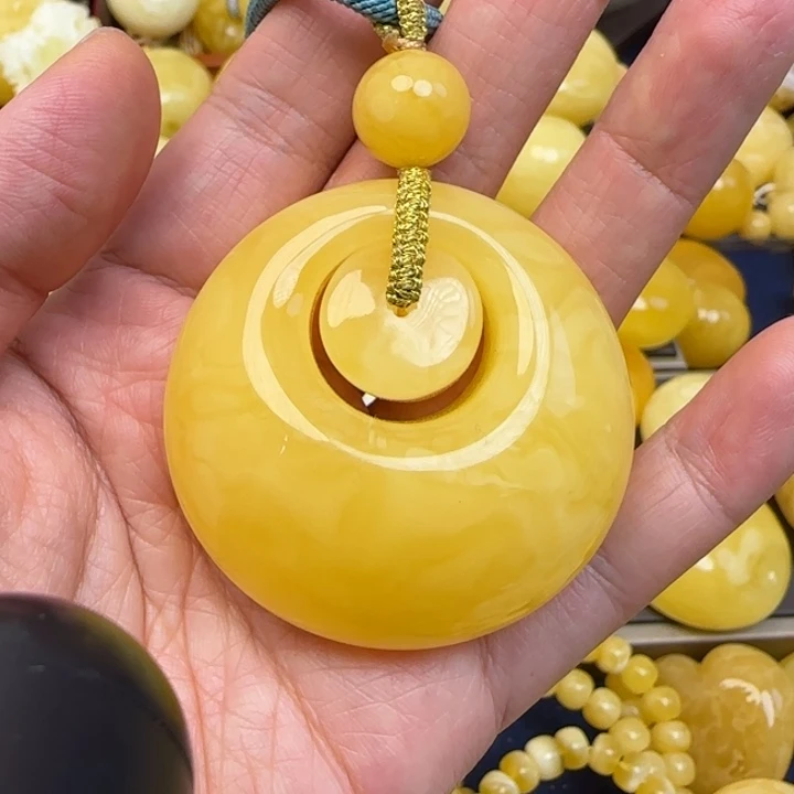 未镶嵌颈饰蜜蜡天然蜜蜡