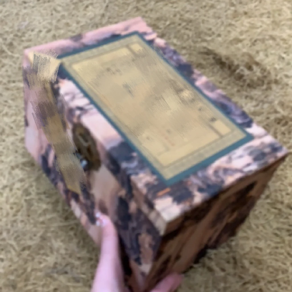 【闪购商品】（闷）山水保王木箱摆件复古工艺风