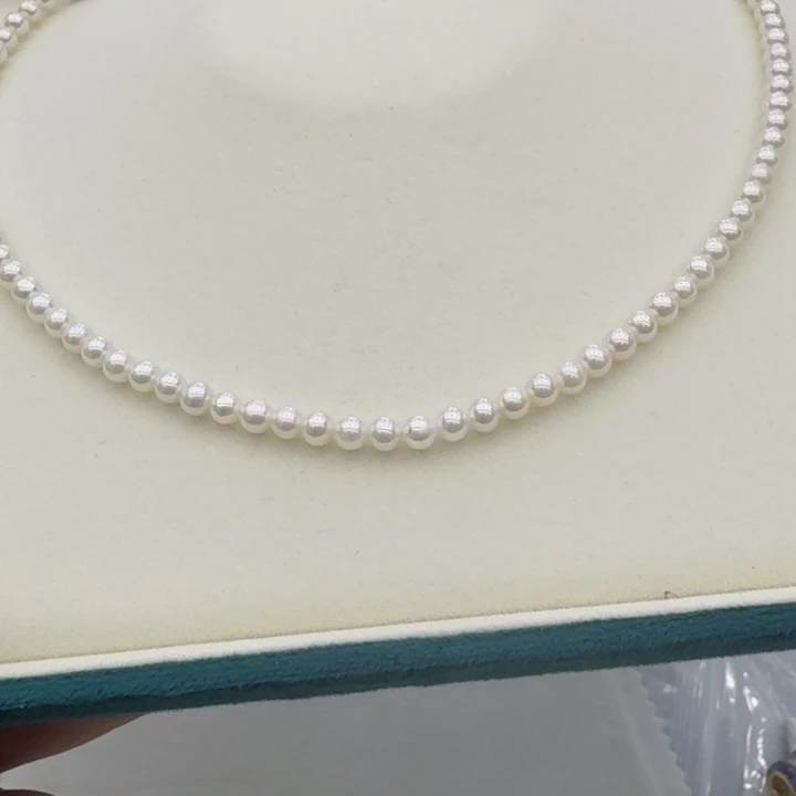 淡水珍珠颈饰银S925镶嵌275