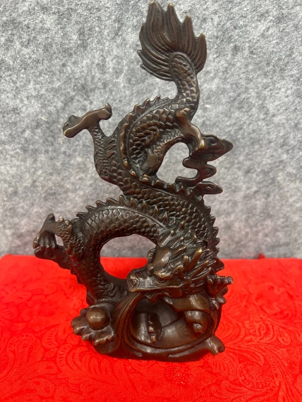 【孤品捡漏】铜龙摆件