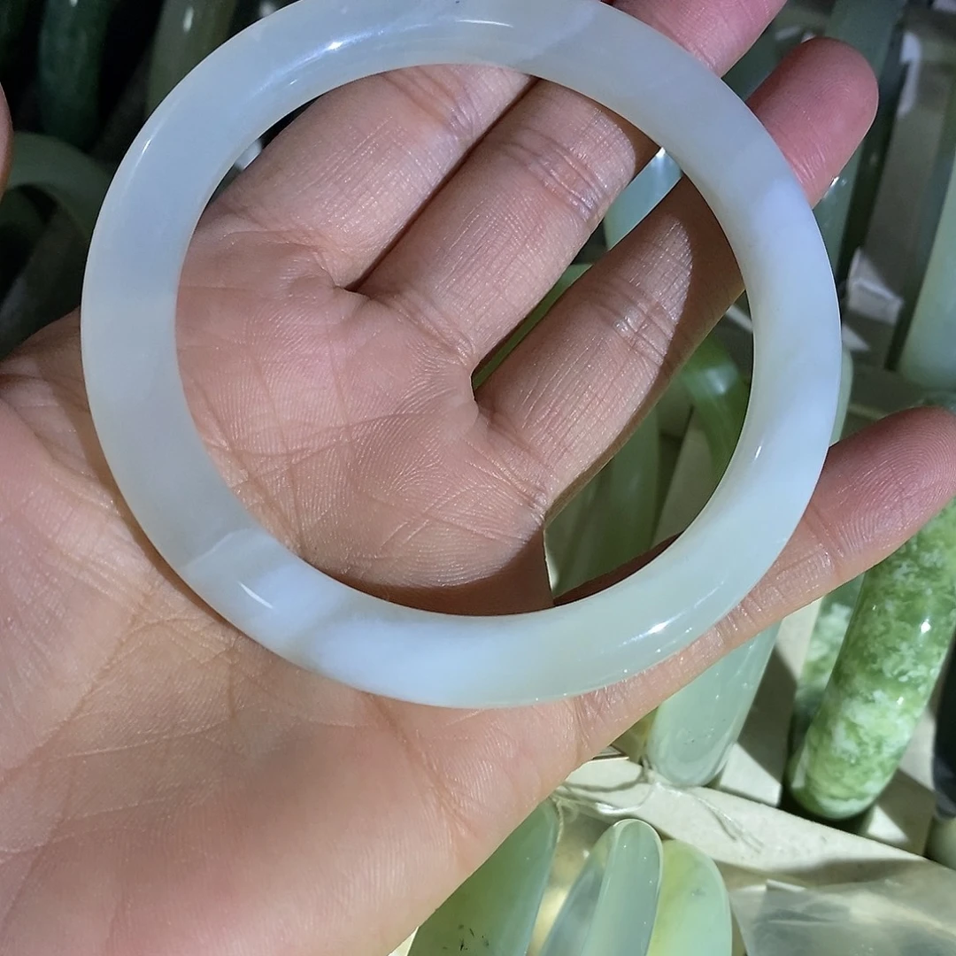 岫玉未镶嵌手镯自己备注口径