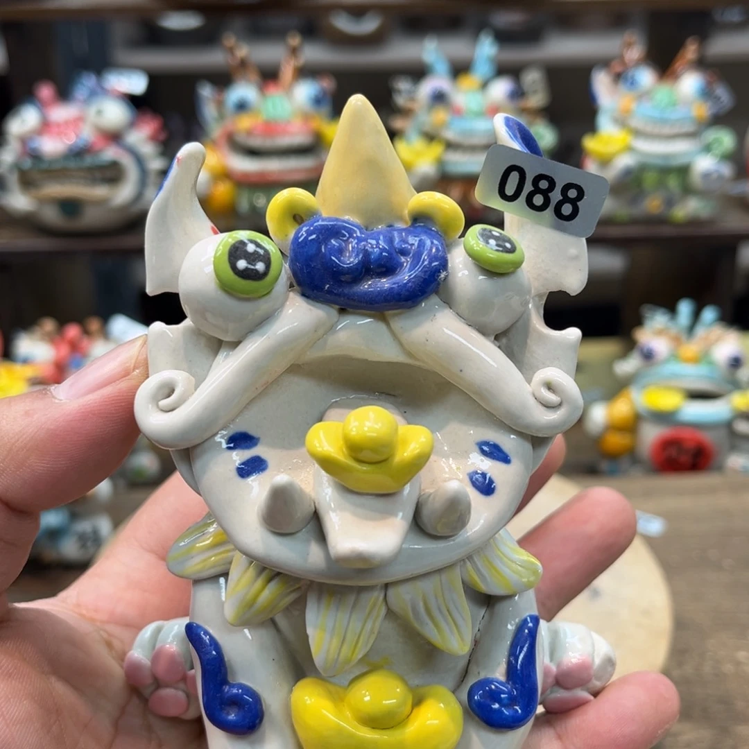 摆件纯手工抽象陶瓷摆件微瑕088