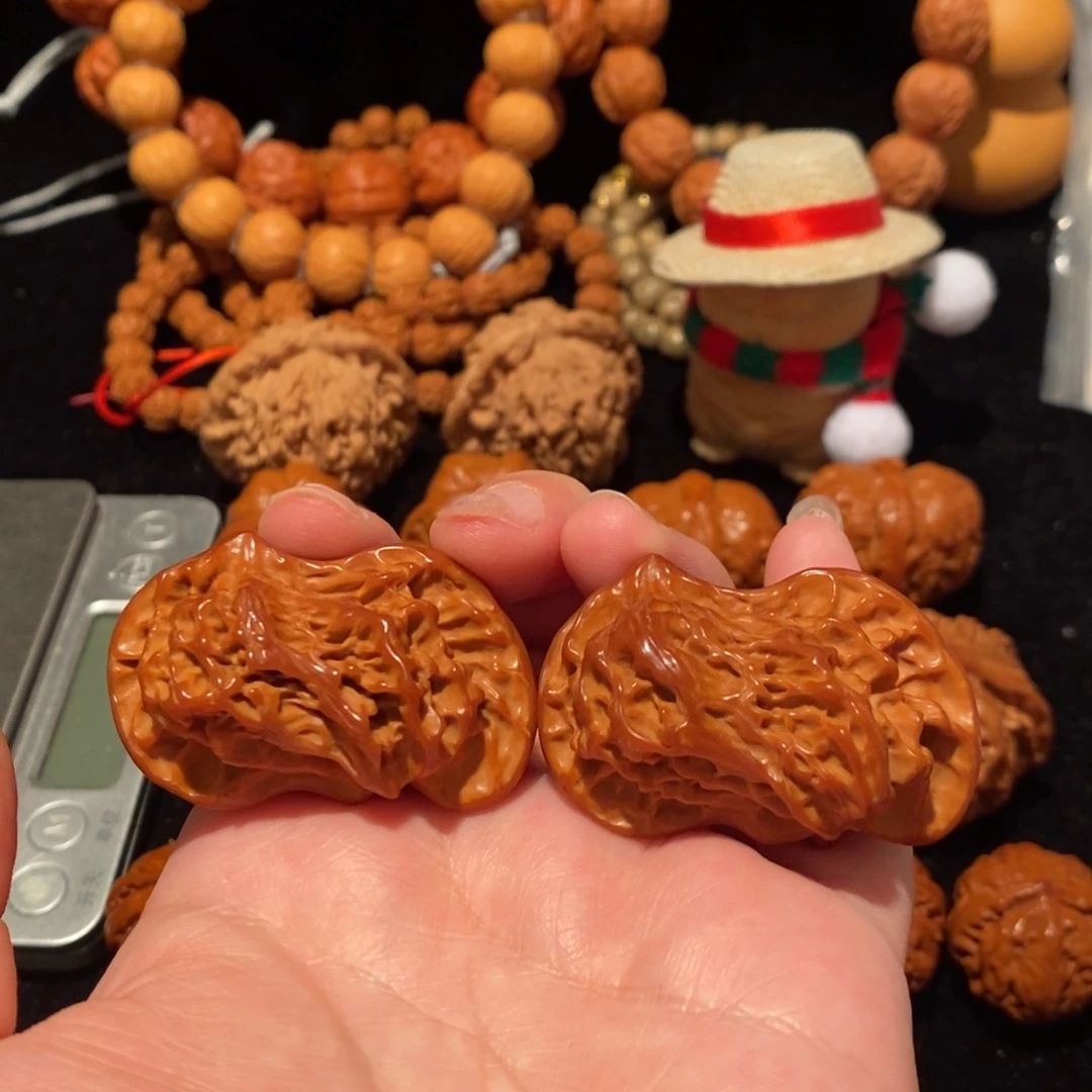 文玩核桃把件47盘山鸳鸯