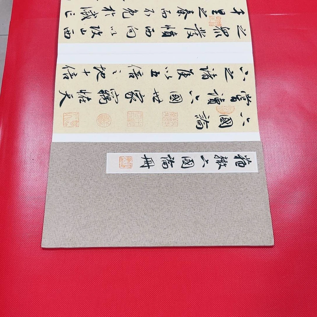 书法阿*许建军册页六国论