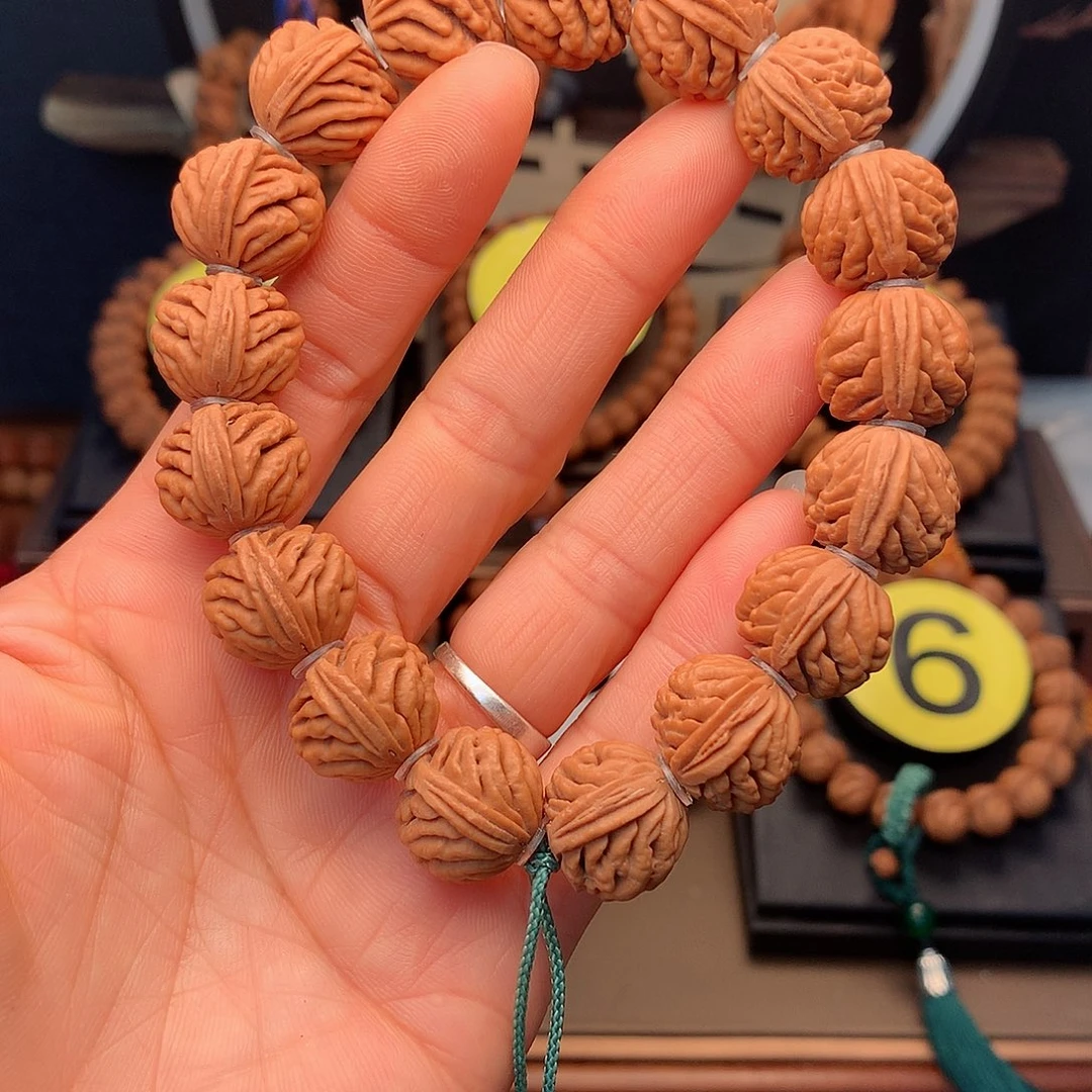 桃核手串原装刺龙17