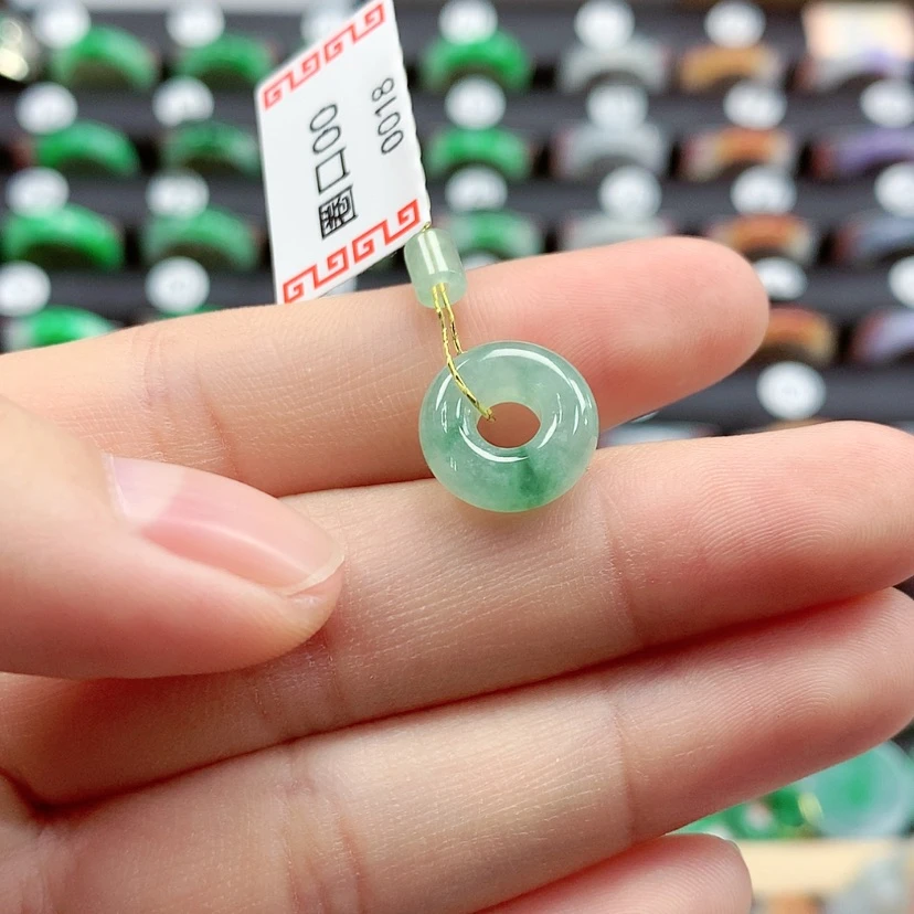 【闪购商品】翡翠戒指未镶嵌甜甜圈