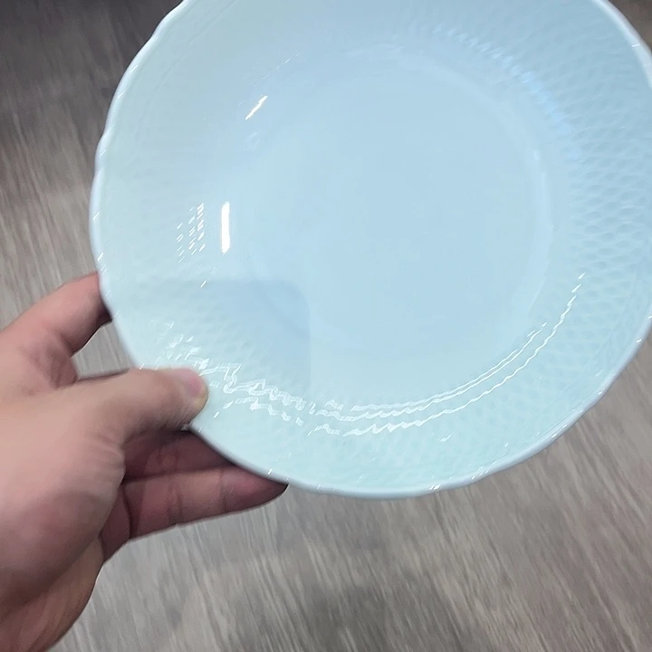 8寸影青爱丽丝深盘陶瓷