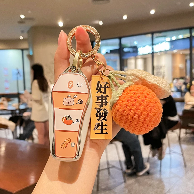 比亚迪海鸥钥匙套汉ev秦l宋pro元plus海豹06唐dmi车07壳扣2025款