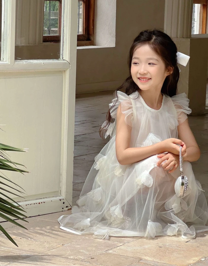 童装公主风森系夏季连衣裙纱裙夏装碎花蝴蝶裙子女