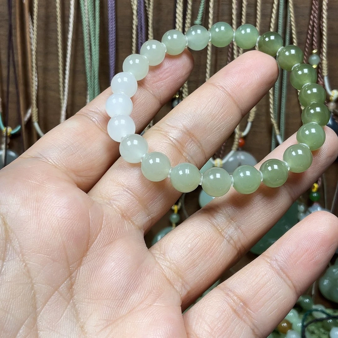 和田玉未镶嵌手串